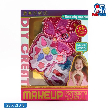 طقم مكياج أطفال شكل فراشة (Makeup Set)